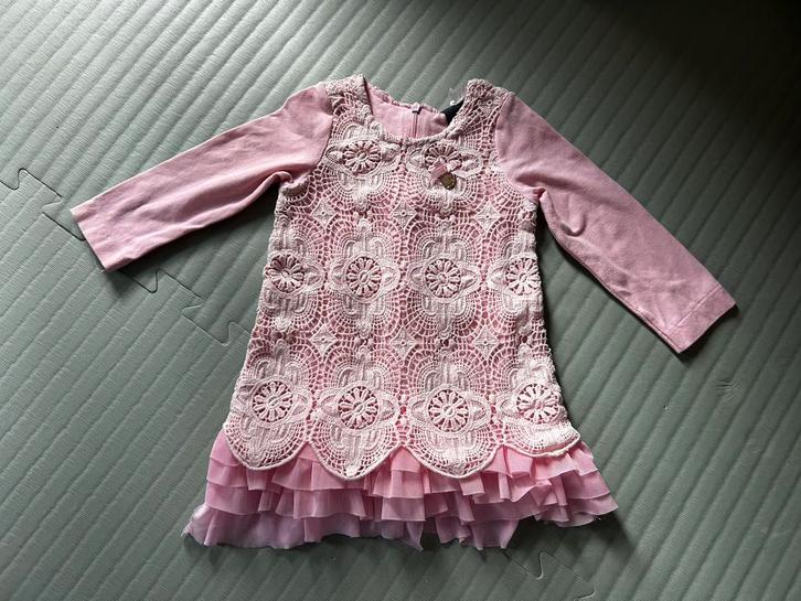 Le Chic Jurk roze maat 80 - verzenden is mogelijk, Kinderen en Baby's, Babykleding | Maat 80, Zo goed als nieuw, Meisje, Jurkje of Rokje