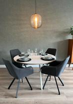 HAY Loop Stand Round Eettafel Ø120 cm Wit, Huis en Inrichting, Tafels | Eettafels, Ophalen, Deens, Rond, Zo goed als nieuw