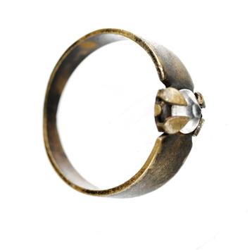 Vingerring clear stone 3,26g Ø21mm    rf019  beschikbaar voor biedingen