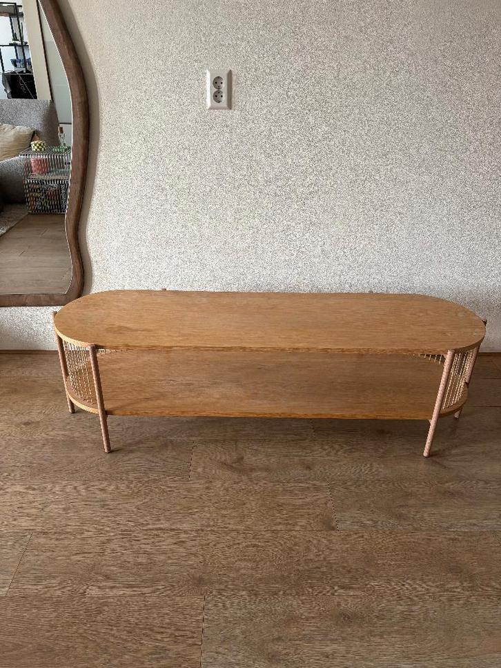 Tv-meubel hout Jysk, Huis en Inrichting, Kasten | Televisiemeubels, Gebruikt, Minder dan 100 cm, 100 tot 150 cm, 25 tot 50 cm