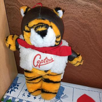 Vintage Tijger knuffel Captain piloot knuffel PMS   beschikbaar voor biedingen