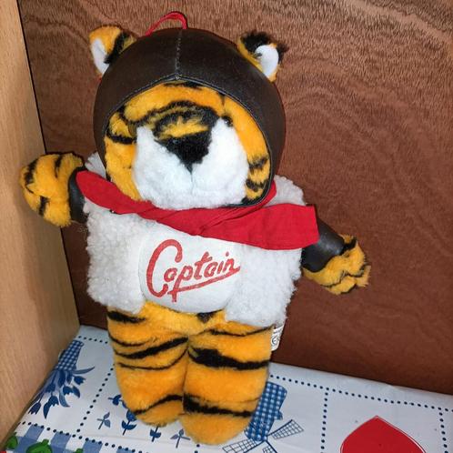Vintage Tijger knuffel Captain piloot knuffel PMS, Kinderen en Baby's, Speelgoed | Knuffels en Pluche, Ophalen of Verzenden
