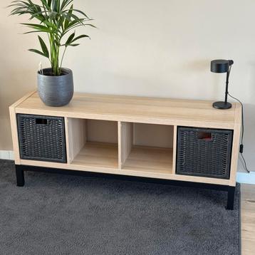 IKEA Room Divider Kast + 2 Manden en onderstel. als nieuw beschikbaar voor biedingen