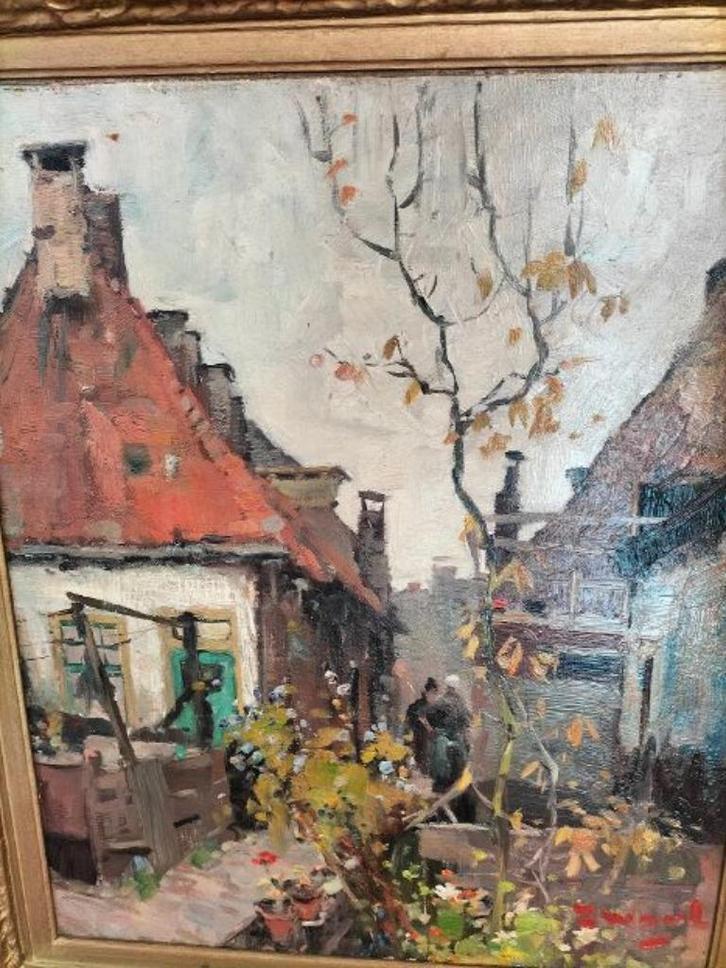vintage schilderij zeer oud van ene  ?  geen idee, Antiek en Kunst, Kunst | Schilderijen | Klassiek, Ophalen