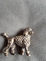 Verzilerd poedel beeldje massief 5cm hoog, Ophalen of Verzenden, Zo goed als nieuw, Beeldje of Figuurtje