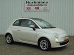 Fiat 500 1.2 AUT 69PK AUTOMAAT NL-AUTO LEER PANODAK, Auto's, Fiat, 21 km/l, Euro 5, Gebruikt, 1242 cc