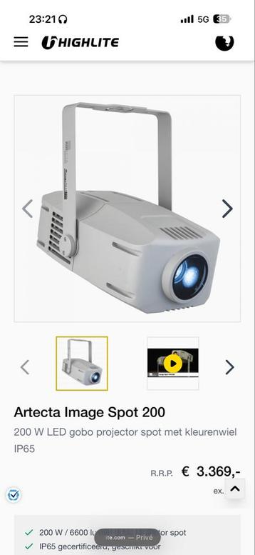 Artecta Led projector 200watt ip65 beschikbaar voor biedingen