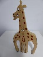 houten giraffen “puzzel” 3 giraffen in 1 (nr. 3), Verzamelen, Beelden en Beeldjes, Dier, Zo goed als nieuw, Ophalen