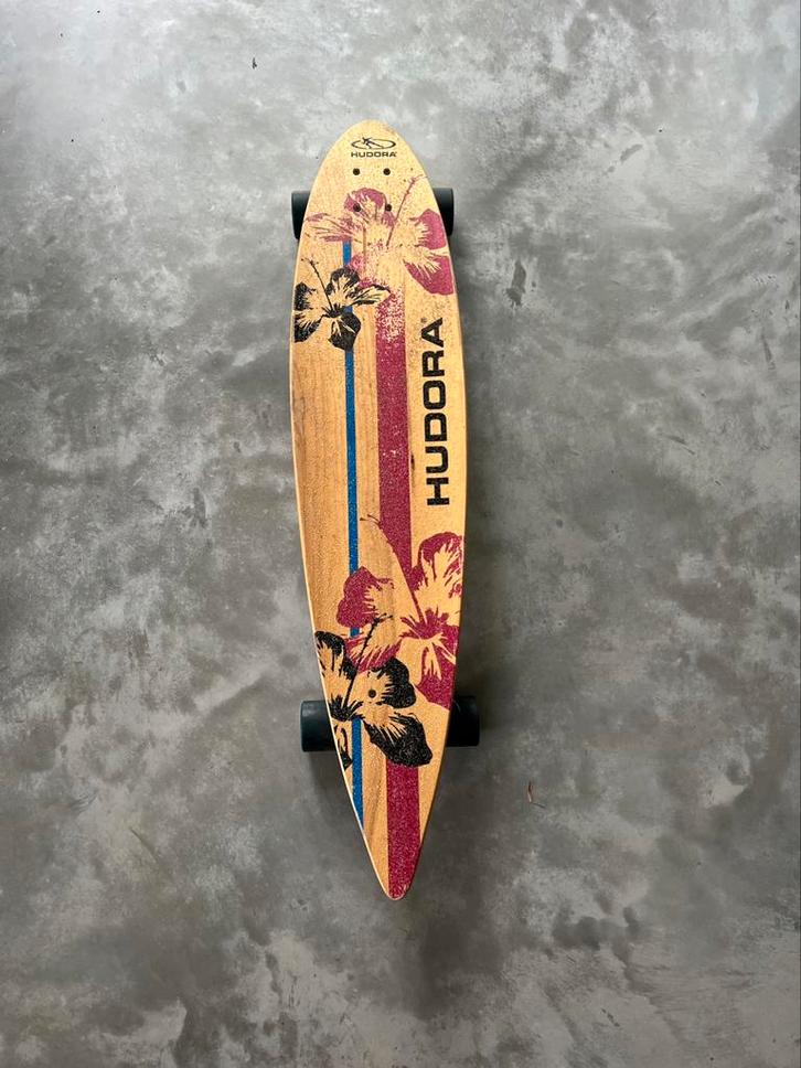 Longboard pintail Hudora beginner longboard skateboard, Sport en Fitness, Skateboarden, Gebruikt, Skateboard, Longboard, Ophalen of Verzenden