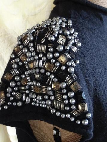 Feestjurk - Blacky Dress - zwart met studs - mt 36/38 beschikbaar voor biedingen