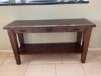 Mooie eikenhouten sidetable, Ophalen, 100 tot 150 cm, Zo goed als nieuw, 25 tot 50 cm