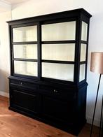 Mooie vitrinekast / buffetkast, Huis en Inrichting, Kasten | Buffetkasten, Ophalen, 100 tot 150 cm, Zo goed als nieuw, Met lade(s)