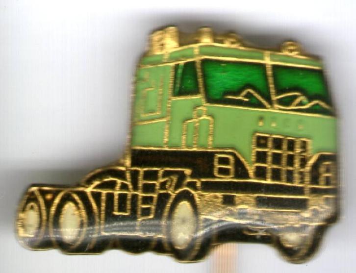 Vrachtwagen groen epoxy op koper speldje ( B_055 ), Verzamelen, Speldjes, Pins en Buttons, Nieuw, Speldje of Pin, Transport, Verzenden