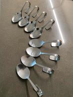 Amuse lepels - 8 stuks zilverkleurig, Ophalen of Verzenden, Zo goed als nieuw, Rvs of Chroom, Vaatwasserbestendig