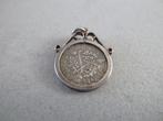 Oude bedel zilver Munthanger Three Pence 1935 half silver, Verzenden, Zilver, Hanger