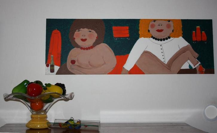 Grappig Schilderij RELAXE

Dikke Dames, Antiek en Kunst, Kunst | Schilderijen | Modern, Ophalen