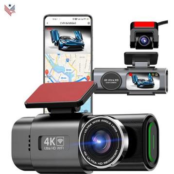 Dashcam Auto 4K + WiFi & Nachtzicht Voor +  Achtercamera beschikbaar voor biedingen