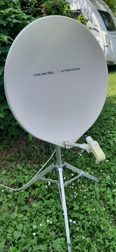 Schotelantenne Travel Vision R6, Caravans en Kamperen, Kampeeraccessoires, Gebruikt, Ophalen of Verzenden