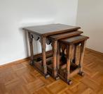 Bijzettafels antiek, Huis en Inrichting, Ophalen, Zo goed als nieuw, Rechthoekig, Hout