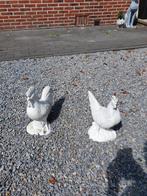 Tuinbeelden Haan en Kip - Beton, Tuin en Terras, Ophalen, Gebruikt, Beton, Dierenbeeld