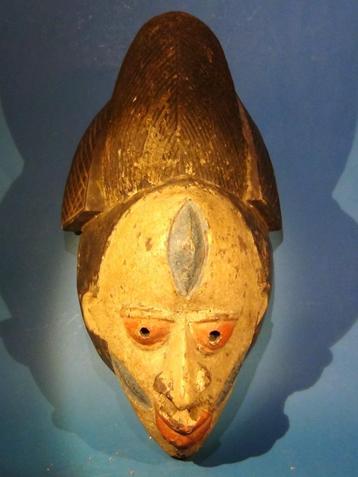 Zeldzaam  Afrikaans  masker  (1952)   40 CM  beschikbaar voor biedingen
