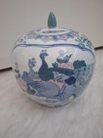 Siervaas Vintage Aziatisch Handgeschilderd/ Porcelein, Huis en Inrichting, Woonaccessoires | Vazen, Overige kleuren, Aardewerk of Porselein