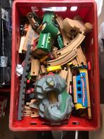 Treinstel hout brio, Kinderen en Baby's, Speelgoed | Houten speelgoed, Ophalen, Gebruikt, Duw- of Trekspeelgoed