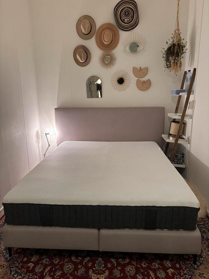 Emma mattress-hybrid 2, Huis en Inrichting, Slaapkamer | Boxsprings, Zo goed als nieuw, 160 cm, 200 cm, Tweepersoons, Wit, Ophalen of Verzenden