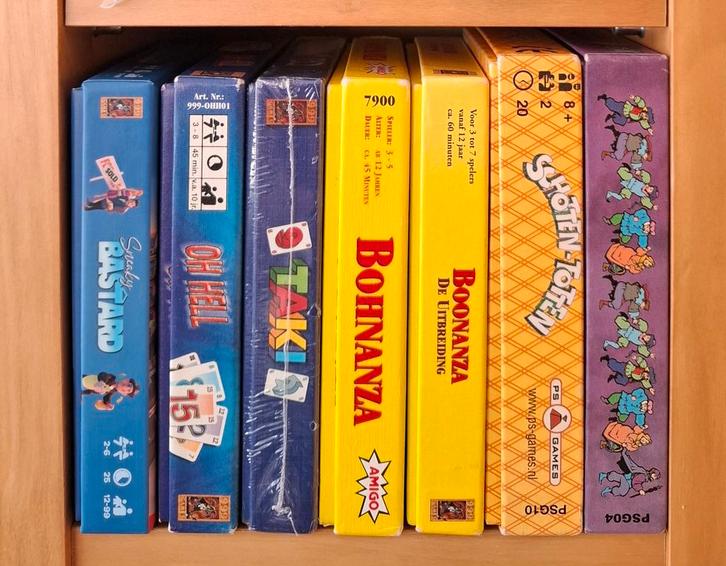 Kaartspellen 15 Sneaky Bastard Taki Bohnanza Grote Dalmuti, Hobby en Vrije tijd, Gezelschapsspellen | Bordspellen, Gebruikt, Een of twee spelers