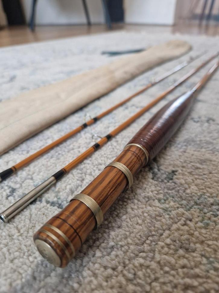 BSH Splitcane Hengel #5/6, 7'5" - "The Drish 2" Topkwaliteit, Watersport en Boten, Hengelsport | Vliegvissen, Gebruikt, Werphengel