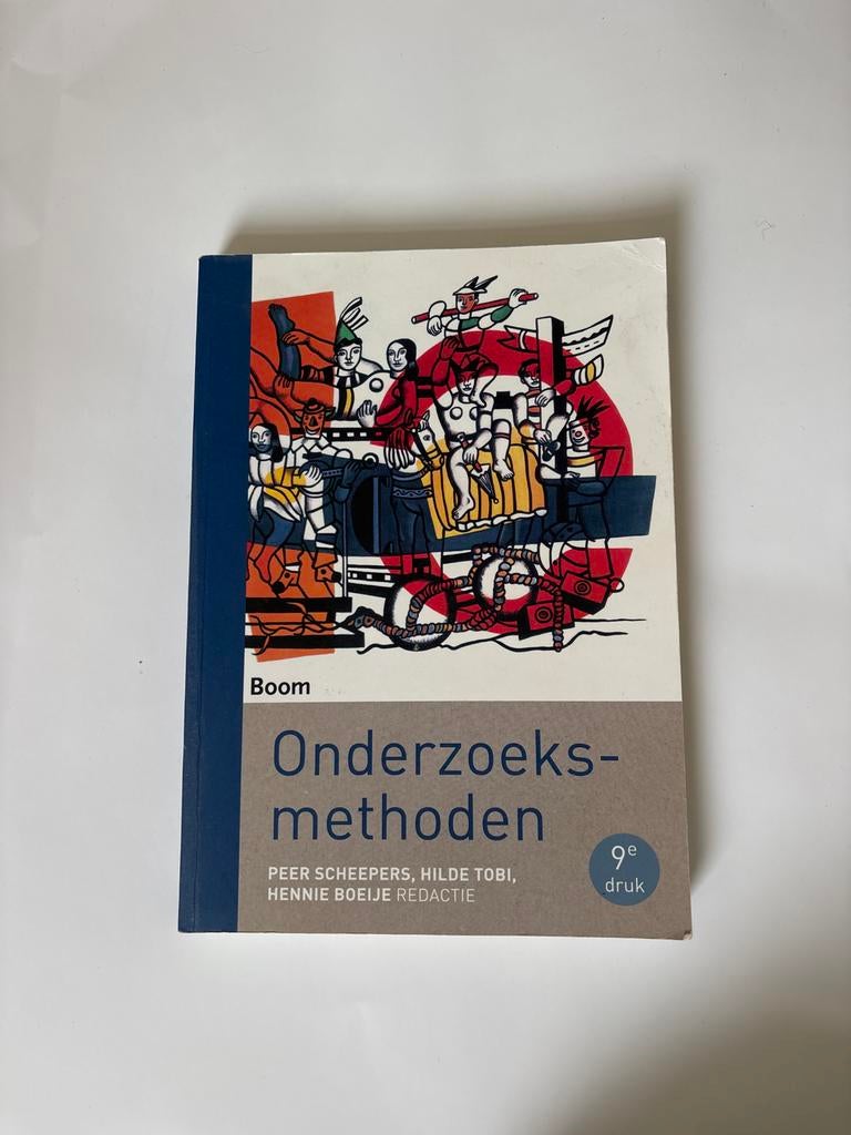 Onderzoeksmethoden, Verzenden, Zo goed als nieuw