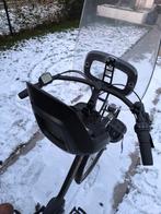 Bobike Voorzitje Fietsstoeltje - Zwart, Fietsen en Brommers, Fietsaccessoires | Fietsstoeltjes, Ophalen, Bobike, Gebruikt, Voetsteuntjes