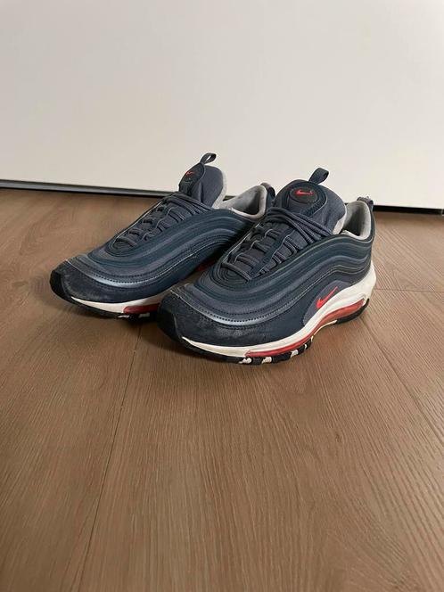 Nike Air Max 97 "Midnight Navy/Red”, Kleding | Heren, Schoenen, Gedragen, Sneakers of Gympen, Blauw, Ophalen