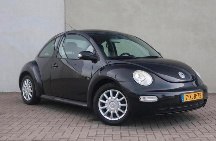 Volkswagen New Beetle (Kever) 1.6 75KW 2004 Zwart, Auto's, Volkswagen, Particulier, Beetle (Kever), Airbags, Airconditioning, Mistlampen