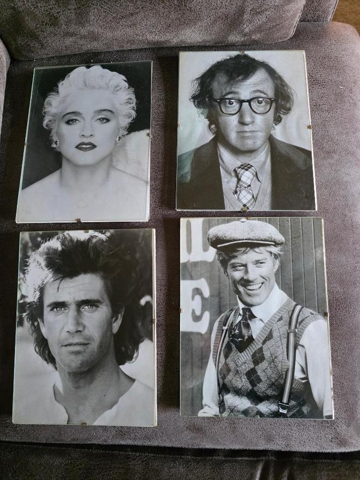Foto's met filmsterren, Huis en Inrichting, Woonaccessoires | Schilderijen, Tekeningen en Foto's, Zo goed als nieuw, Foto of Poster