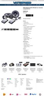 STEG Master Stroke ML653C 6.5'' (16.5cm) component set, Hifi-Focus, Aalsmeerderweg 173 1432 CL, Aalsmeer, Nieuw, Ophalen of Verzenden