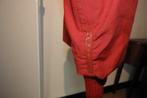 Prada vuur rode jas merk op de mouw mt IT 42 36/38, Kleding | Dames, Jassen | Winter, Prada, Verzenden, Maat 36 (S), Gedragen