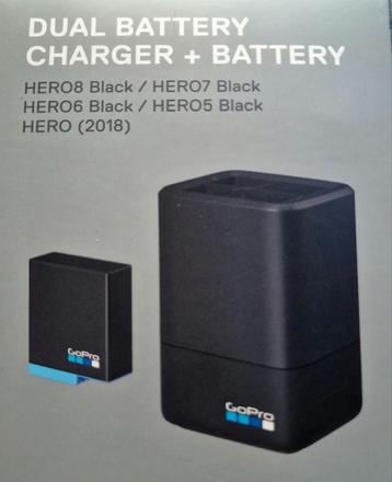 GoPro Dual Battery Charger + 2 Batterijen beschikbaar voor biedingen