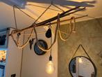 Eettafel lamp gemaakt van wrak hout, Huis en Inrichting, Lampen | Hanglampen, Ophalen, BlitzzzDeco, 7471GA, Zo goed als nieuw