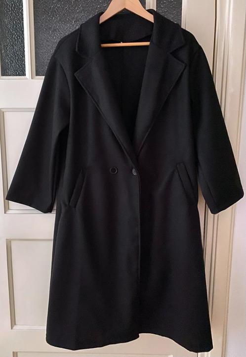 Dames lange zwarte lichte tussenjas / mantel jas, M, NIEUW, Kleding | Dames, Jassen | Zomer, Nieuw, Maat 38/40 (M), Zwart, Ophalen of Verzenden