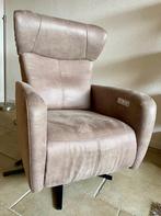 Elektrische sta-op-stoel met verwarming (Prominent), Huis en Inrichting, Fauteuils, Ophalen, Zo goed als nieuw, 50 tot 75 cm, Leer