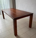 Eettafel 220cm x 100cm massief eiken, 200 cm of meer, 100 tot 150 cm, Gebruikt, Rechthoekig