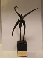 Bronzen Beeldje op Marmeren Voet  (1), Ophalen of Verzenden