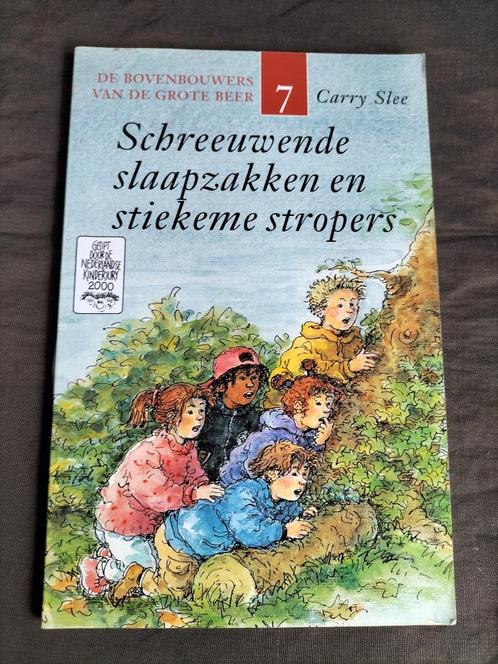 Schreeuwende slaapzakken en stiekeme stropers, Boeken, Kinderboeken | Jeugd | onder 10 jaar, Zo goed als nieuw, Fictie algemeen