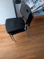 Twee stapelbare Herman stoelen zwart, Ophalen, Zo goed als nieuw, Zwart, Twee