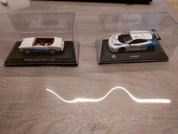 Schaalmodellen Nissan sports S211 uit 1959 & leaf 1:43 beschikbaar voor biedingen