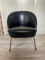 jaren 60 kuipstoel zwart, Huis en Inrichting, Fauteuils, Ophalen, Minder dan 75 cm, Zo goed als nieuw, Vintage retro jaren 60