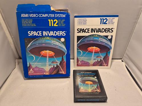 Space Invaders Atari 2600, Spelcomputers en Games, Games | Atari, Zo goed als nieuw, Atari 2600, Avontuur en Actie, 1 speler, Vanaf 3 jaar