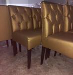 Eetkamerstoelen goud 6 of 8 Stoelen, Huis en Inrichting, Stoelen, Ophalen, Overige kleuren, Zo goed als nieuw, Vijf, Zes of meer stoelen