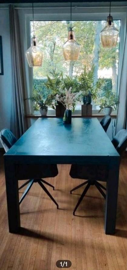 Teak houten eettafel 200x100x78cm., Huis en Inrichting, Tafels | Eettafels, Gebruikt, 100 tot 150 cm, 200 cm of meer, Rechthoekig